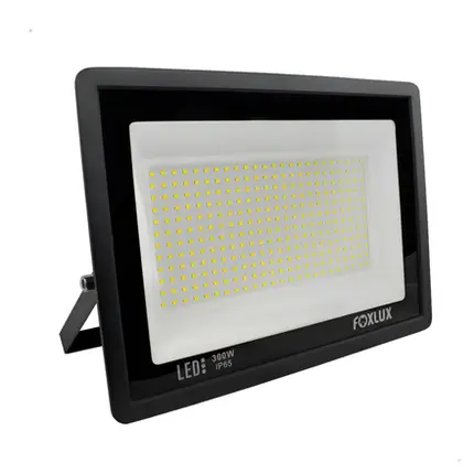 Refletor Led  300W 6500K Bivolt Preto LED38.17 - Foxlux