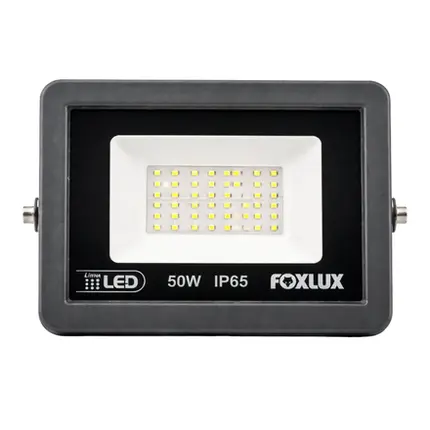 Refletor Led   50W 6500K Bivolt Preto LED38.22 - Foxlux