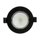 Spot Led Embutir Redondo 7W 3000K Bivolt Preto LED90.709 - Foxlux