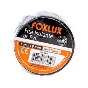 Fita Isolante Preta 05 Metros 10.01 - Foxlux