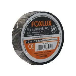 Fita Isolante Preta 10 Metros 10.02 - Foxlux