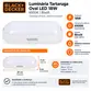 Luminária Tartaruga Oval Led 18W 6500K Bivolt - Black Decker