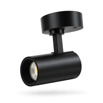 Spot Led Sobrepor Direcionável 12w 3000k Bivolt Preto LED92.59 - Foxlux