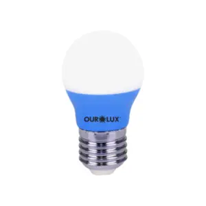 Lâmpada Superled G45 Bolinha Colors 2W Bivolt Azul 05432B - Ourolux