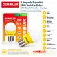 Lâmpada Superled G45 Bolinha Colors 2W Bivolt Amarelo 05432B - Ourolux