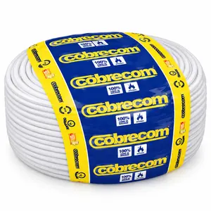 Fio Cordão Paralelo 300V 2x1,50mm Branco Rolo Com 100 Metros - Cobrecom