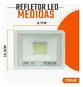 Refletor Led   20W 6500K Bivolt Branco LED38.34 - Foxlux