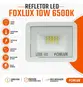 Refletor Led   10W 6500K Bivolt Branco LED38.33 - Foxlux