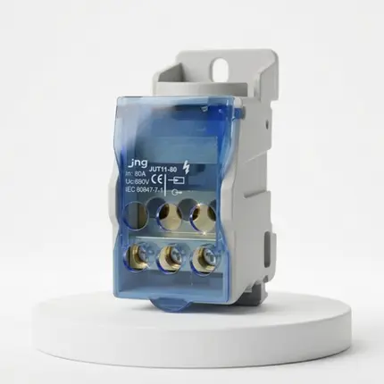 Bloco Conector de Distribuição  7 conexões ( 3+4 ) JUT 11-80A - JNG