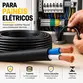 Cabo PP Flexível 500v 2x2,50mm Preto Rolo Com 100 Metros - Cobrecom