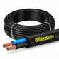 Cabo PP Flexível 500v 2x2,50mm Preto Rolo Com 100 Metros - Cobrecom